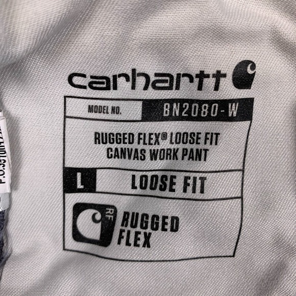 Carhartt Rugged Flex Loose Fit Canvas Work Pants Womens Size 18 Short Gray - Picture 9 of 13